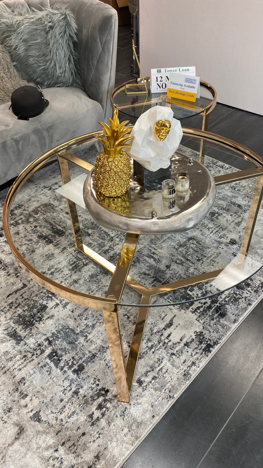 Gold Nesting Table Set