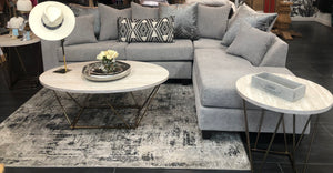 Silver Doves Sectional